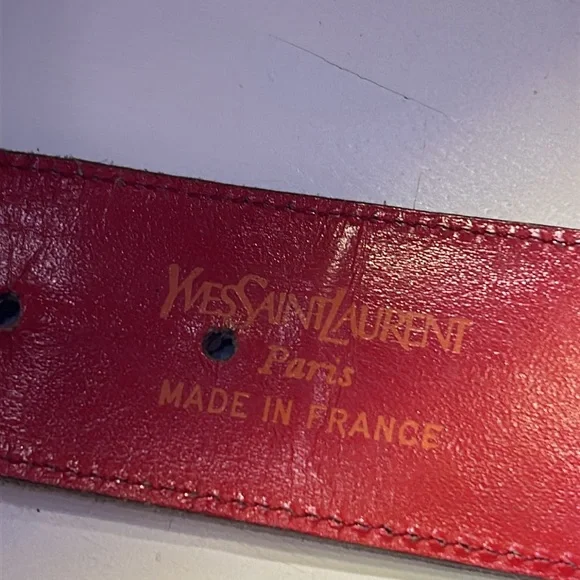 Yves Saint Laurent Vintage 1980's Waist Belt / Size: Medium - Picture 3 of 11